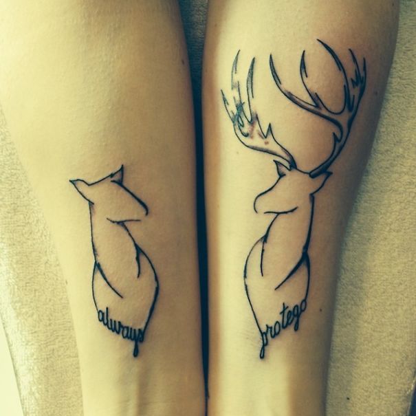 20 tatuagens combinadas para fazer em casal ou entre amigos! Quotes   